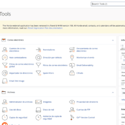 El cPanel de Factoría Digital