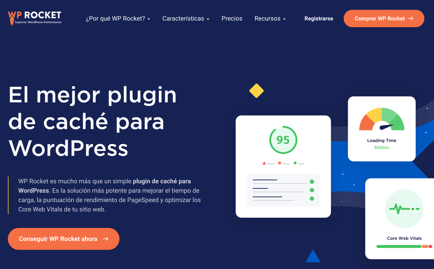 WP Rocket plugin de caché para WordPress