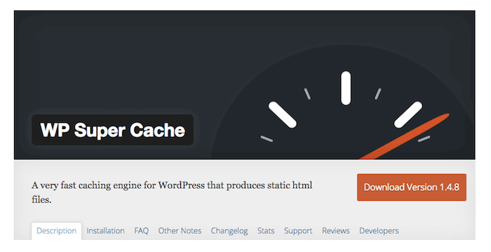 WordPress plugin SuperCacher