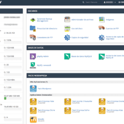 El cPanel de Webempresa
