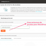 Crear entorno de pruebas WordPress con SiteGround