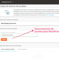 Entorno de pruebas para WordPress de SiteGround