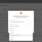 Gestión de PHP con SiteGround
