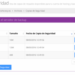 Crear copias de seguridad con hostinger