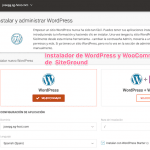 Instalador WordPress de SiteGround