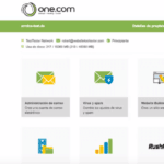 One.com menú principal