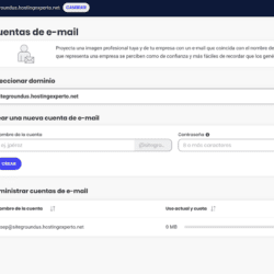 Creando cuentas de Gestionando cuentas de email con SiteGround