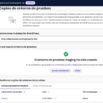 El staging de SiteGround