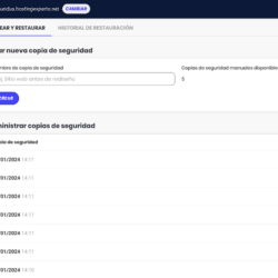 Gestiona copias de seguridad con SiteGround