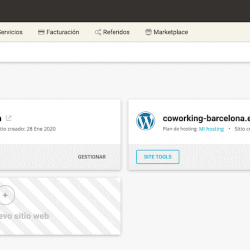 Gestión de los sitios web con SiteGround