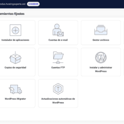 El panel de control, Site Tools, de SiteGround