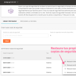 Restaurar copia de seguridad con SiteGround