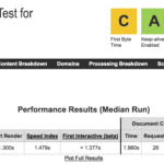 Tes de velocidad a One.com con Webpagetest