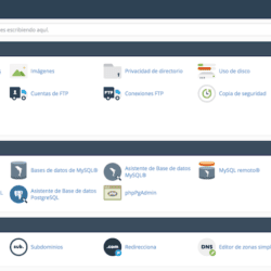 El cPanel de Host Europe