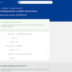 IONOS gestión de SFTP y acceso SSH
