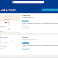 IONOS cuenta de hosting