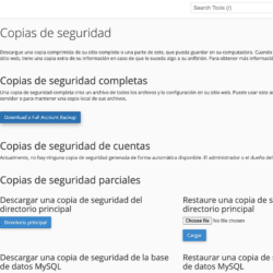 Las copias de seguridad con Hostinet