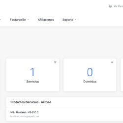 Hostinet panel de administración