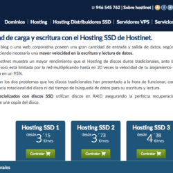 Hostinet PreciosdelhostingSSD