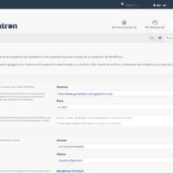 GoDaddy instalación de WordPress