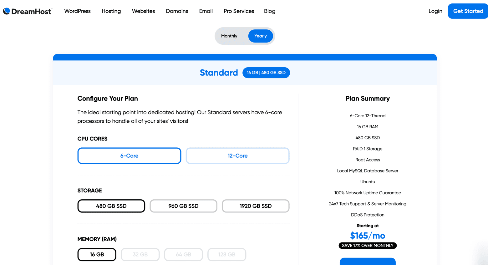 DreamHost servidores dedicados