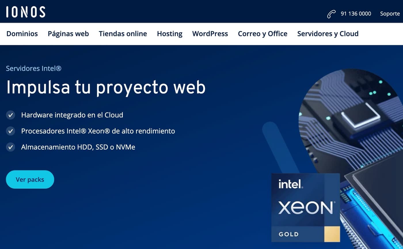 El hosting dedicado de IONOS