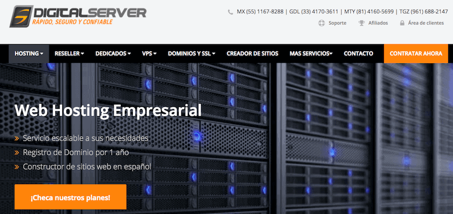digital server hosting mexico