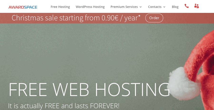awardspace hosting web gratis