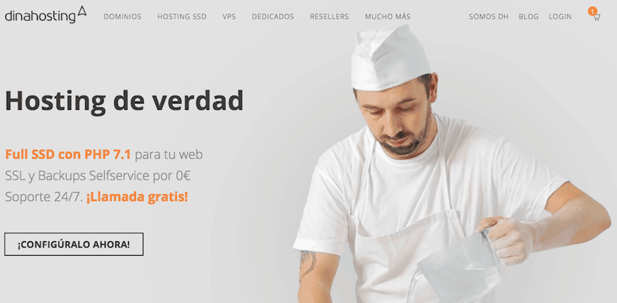 dinahosting sitio gratis