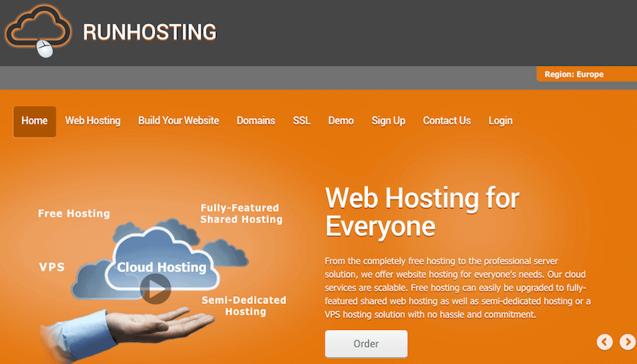 runhosting alojamiento web gratuito