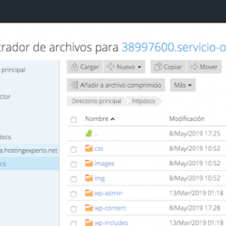 Hostalia administrador de archivos