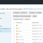 Hostalia administrador de archivos