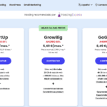 Los precios y planes de SiteGround