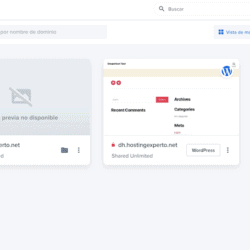 DreamHost administracion de sitios