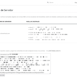 Menu SSH DreamHost