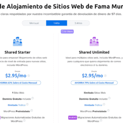 Precios de DreamHost