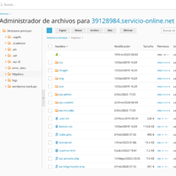 Gestor de archivos de Hostalia