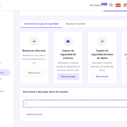 Las copias de seguridad de Hostinger