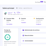 Gestión del alojamiento web de Hostinger