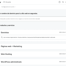 Gestión de la cuenta de GoDaddy